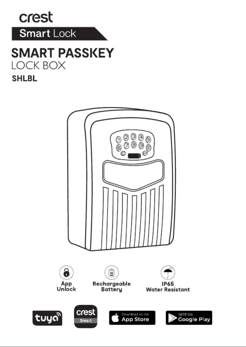 Page 1 de la notice Manuel utilisateur Crest SHLBL