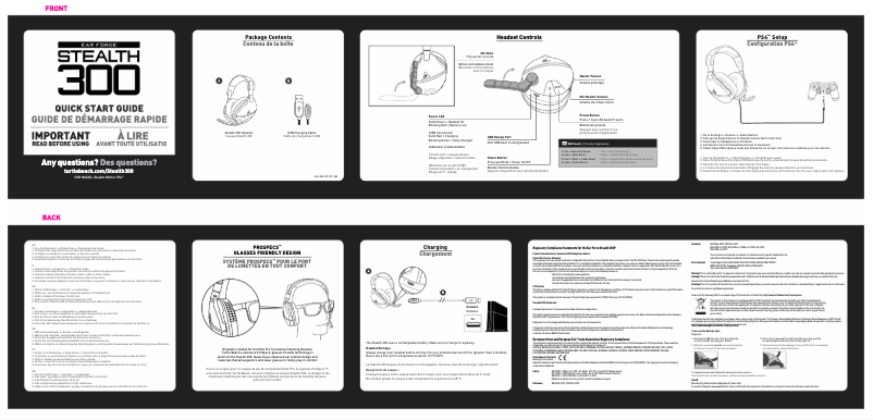 Page 1 de la notice Manuel utilisateur Turtle Beach Stealth 300P