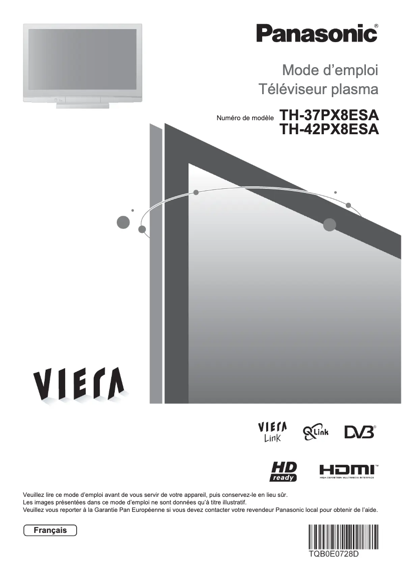 Image de la première page du manuel de l'appareil TH-42PX8ESA