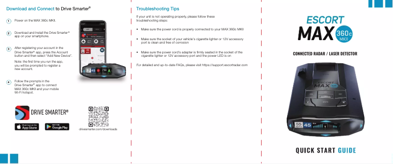 Image de la première page du manuel de l'appareil MAX 360c MKII