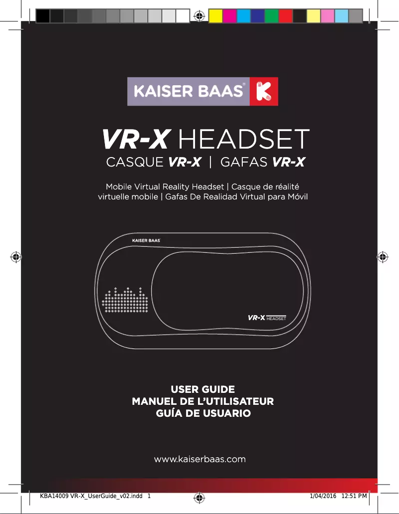 Page n°1 - Manuel utilisateur Kaiser Baas KBA14009