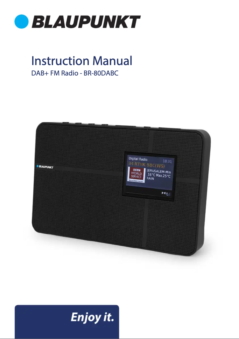 Imagen de la primera página del manual del dispositivo BR-80DABC