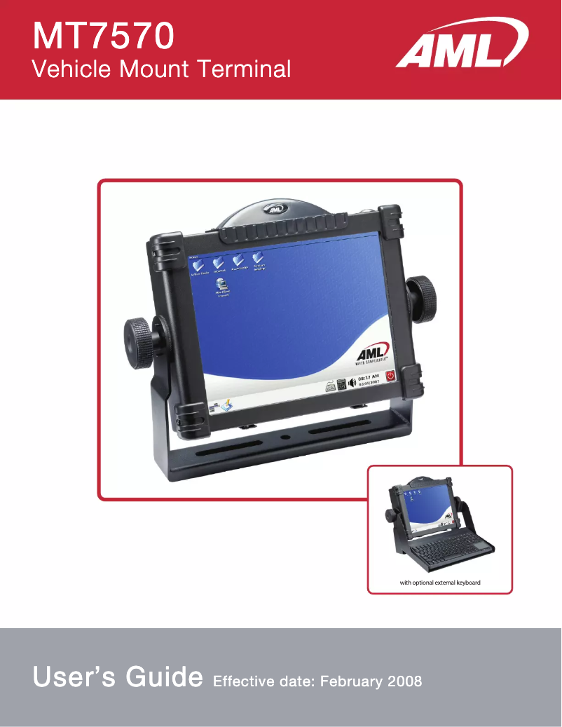 Page n°1 - Manuel utilisateur AML MT7570