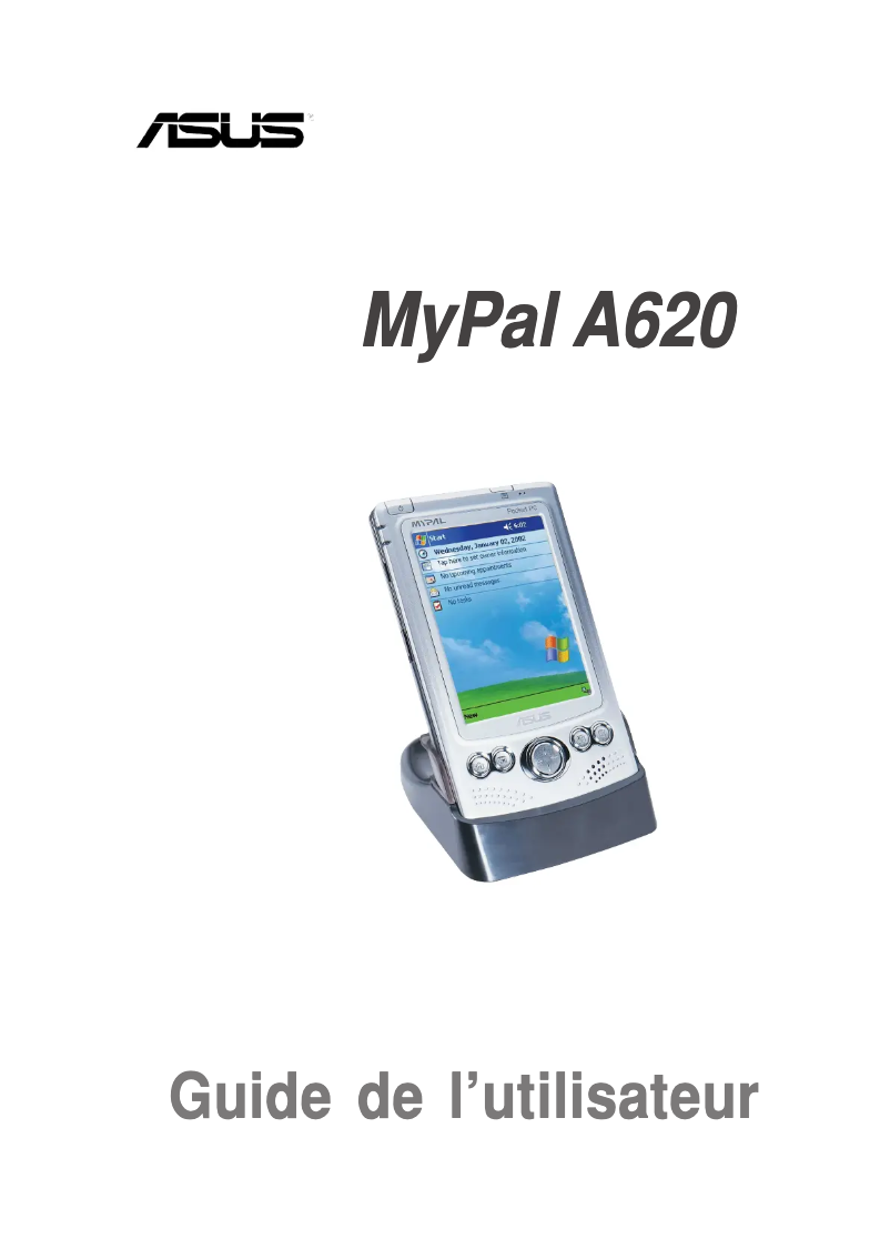 Page 1 de la notice Manuel utilisateur Asus MyPal A620