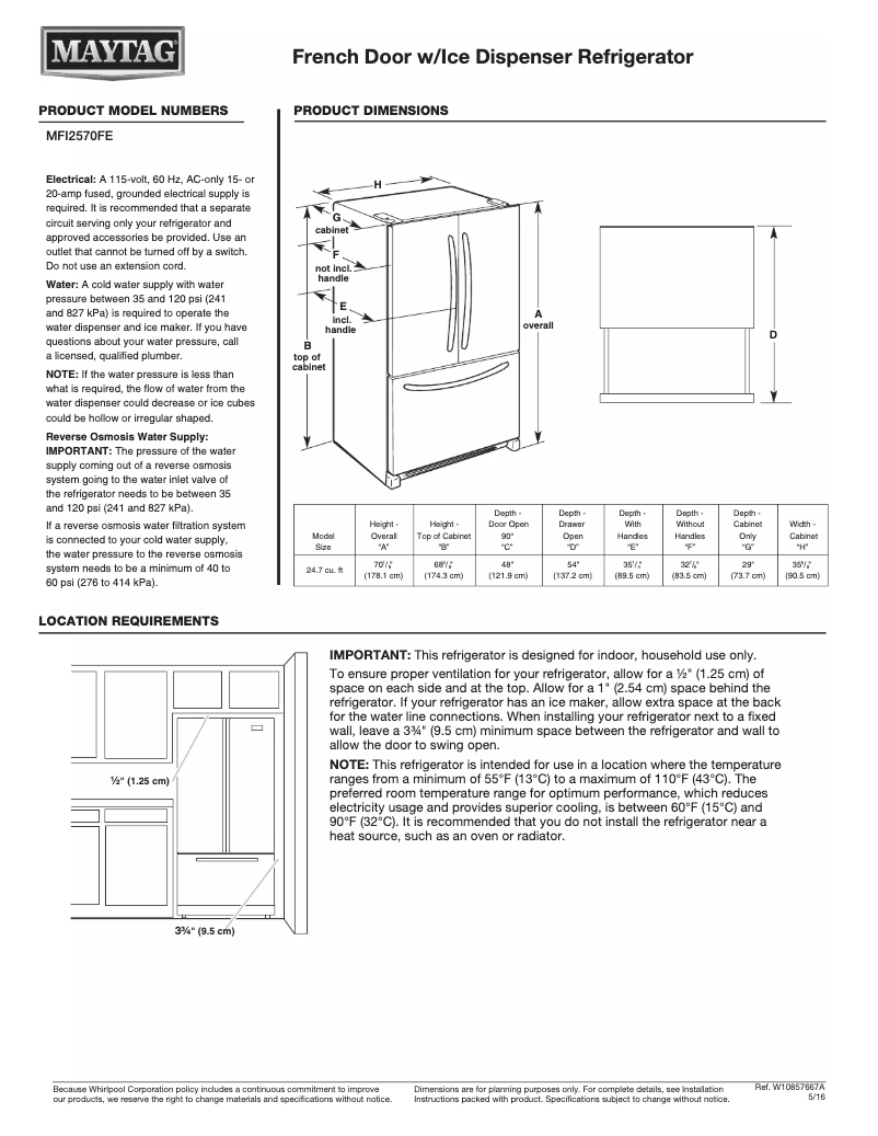 Image de la première page du manuel de l'appareil MFI2570FE