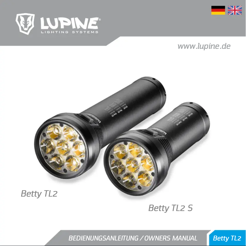 Page n°1 - Manuel utilisateur Lupine Betty TL2