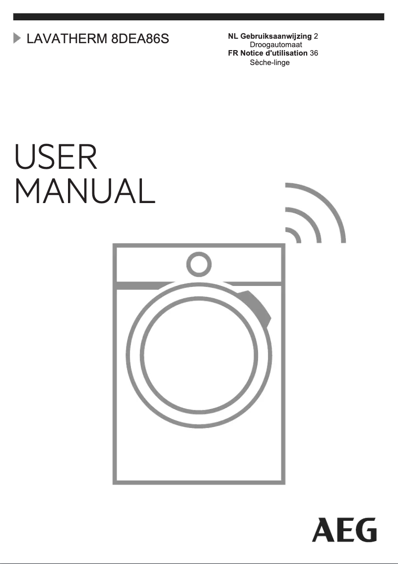 Página 1 del manual Manual de usuario AEG T8DEA86S