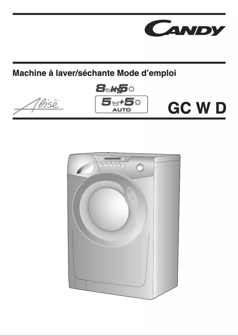 Page 1 de la notice Manuel utilisateur Candy GC W338DB-47