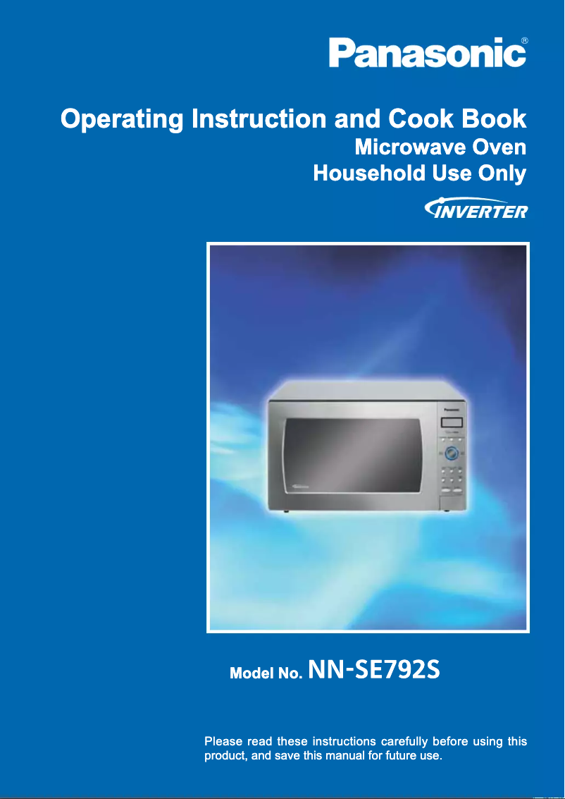 Image de la première page du manuel de l'appareil NN-SE792S