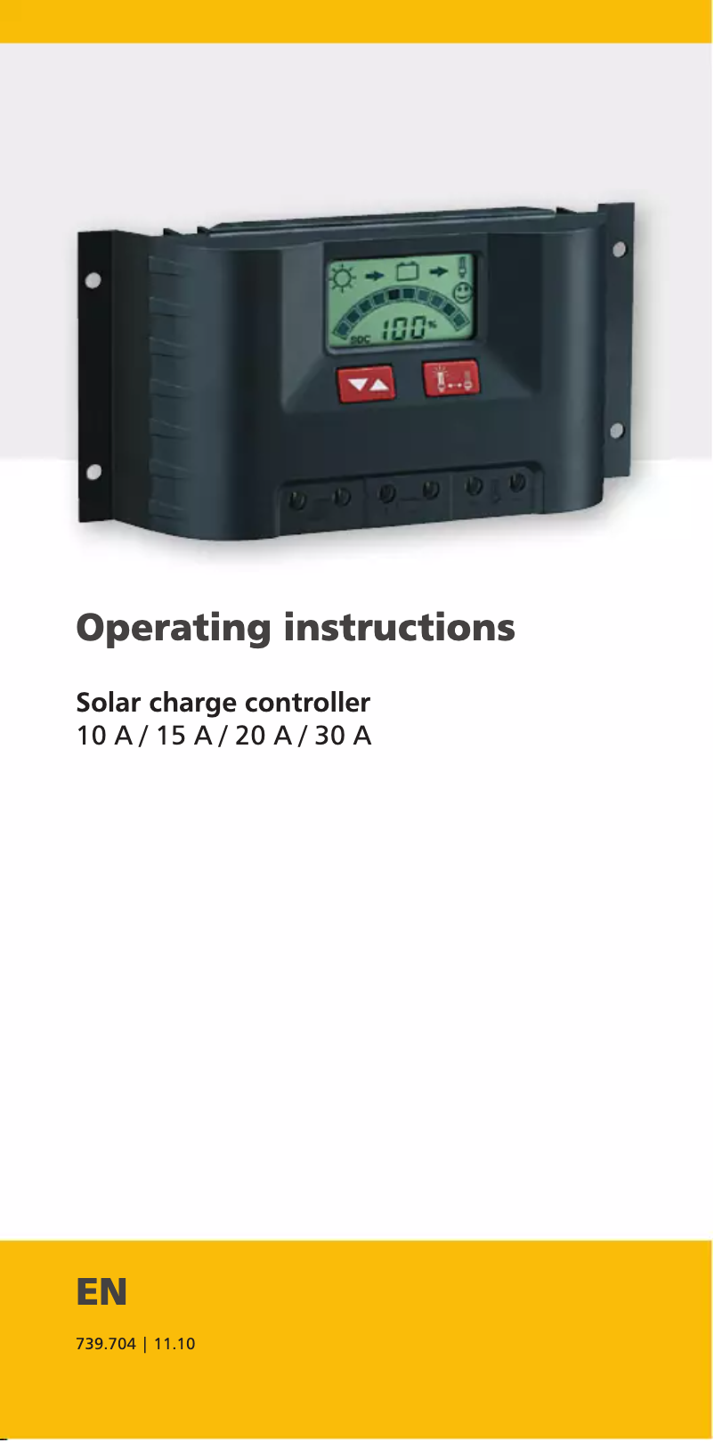 Page n°1 - Manuel utilisateur Steca PR 1010