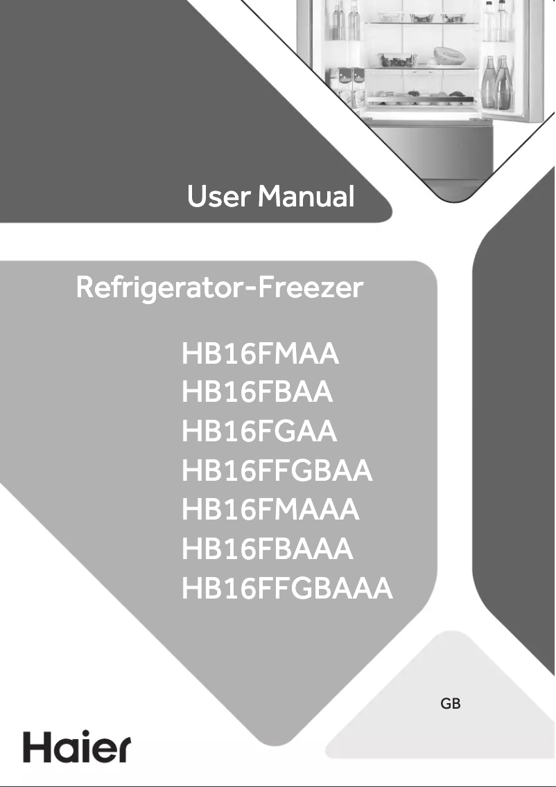 Image de la première page du manuel de l'appareil HB16FMAAA