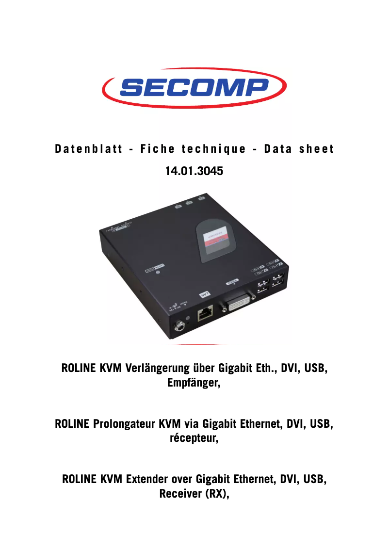 Image de la première page du manuel de l'appareil 14.01.3045