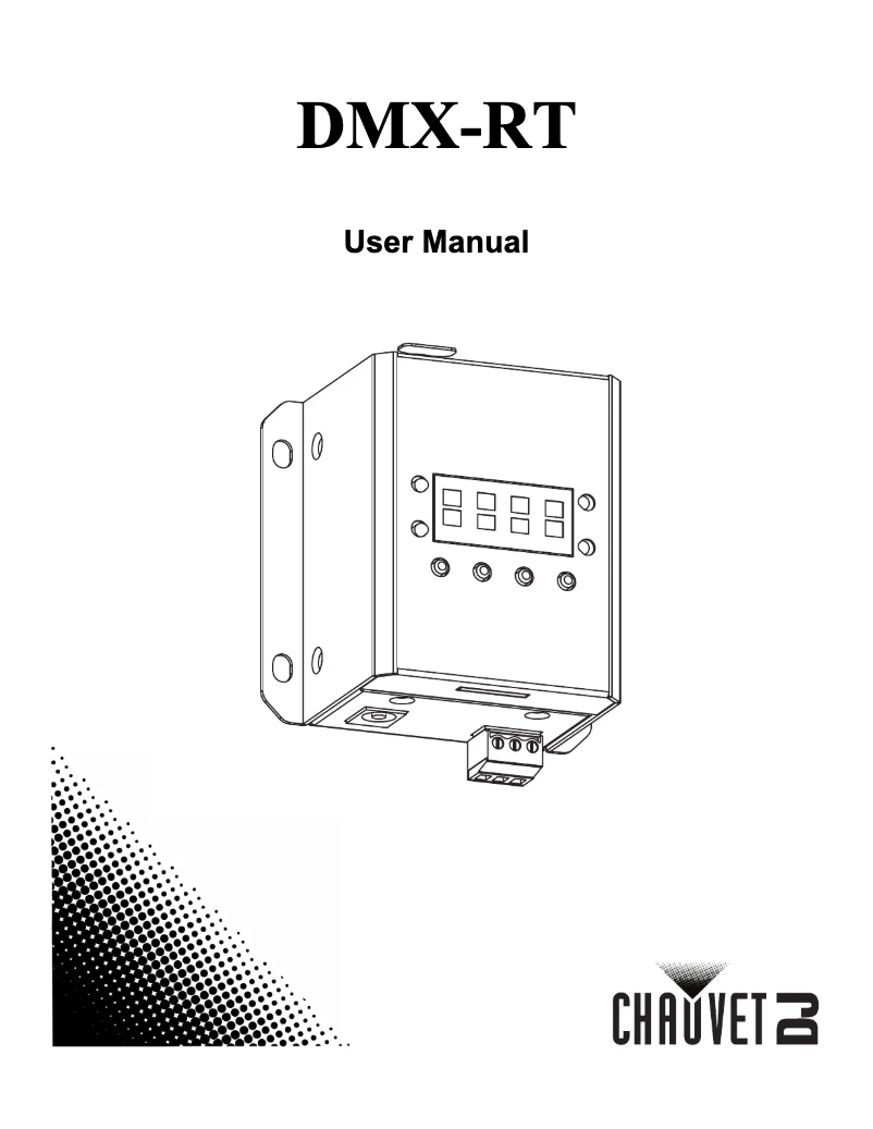 Page n°1 - Manuel utilisateur Chauvet DMX-RT