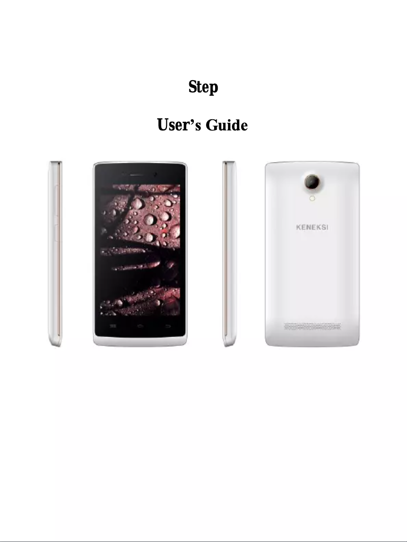 Page n°1 - Manuel utilisateur Keneksi Step