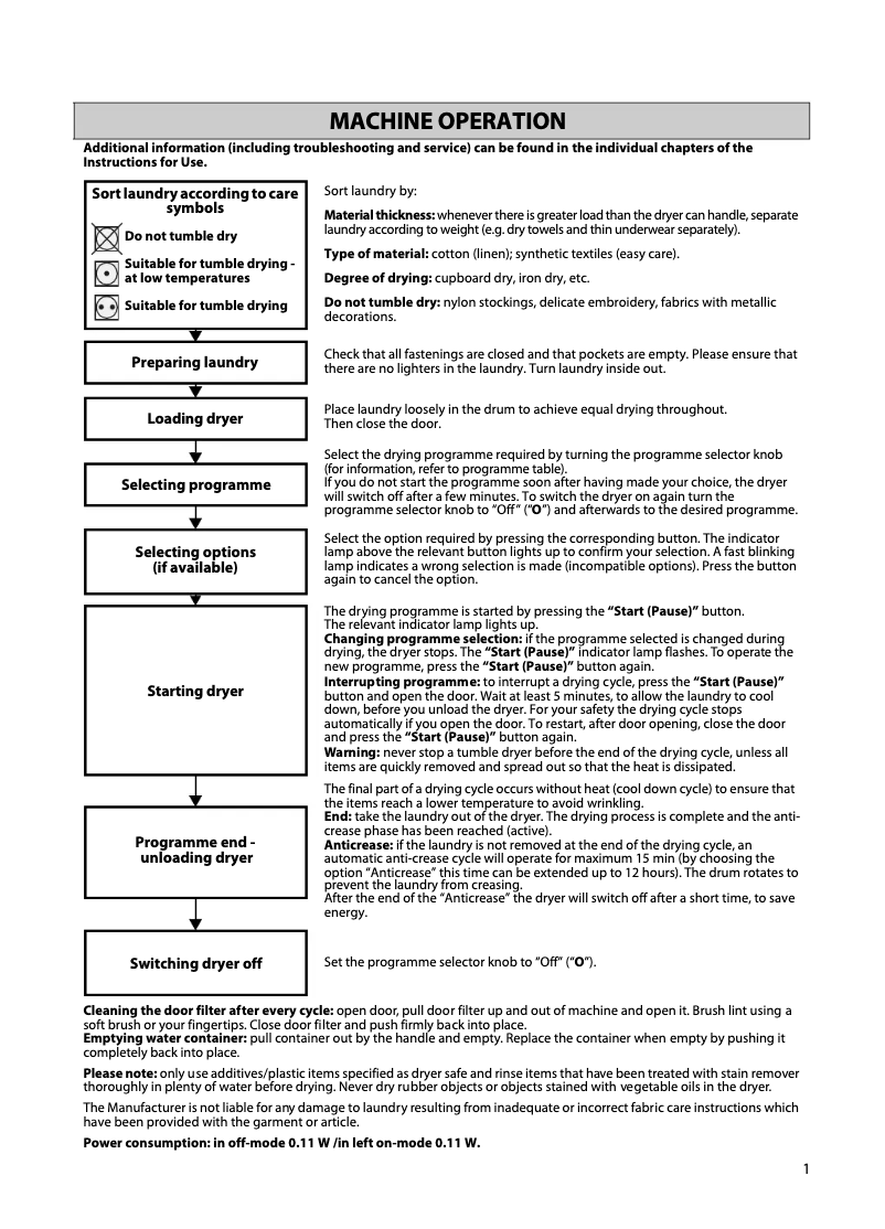 Page n°1 - Manuel utilisateur Whirlpool AZA-HP 899