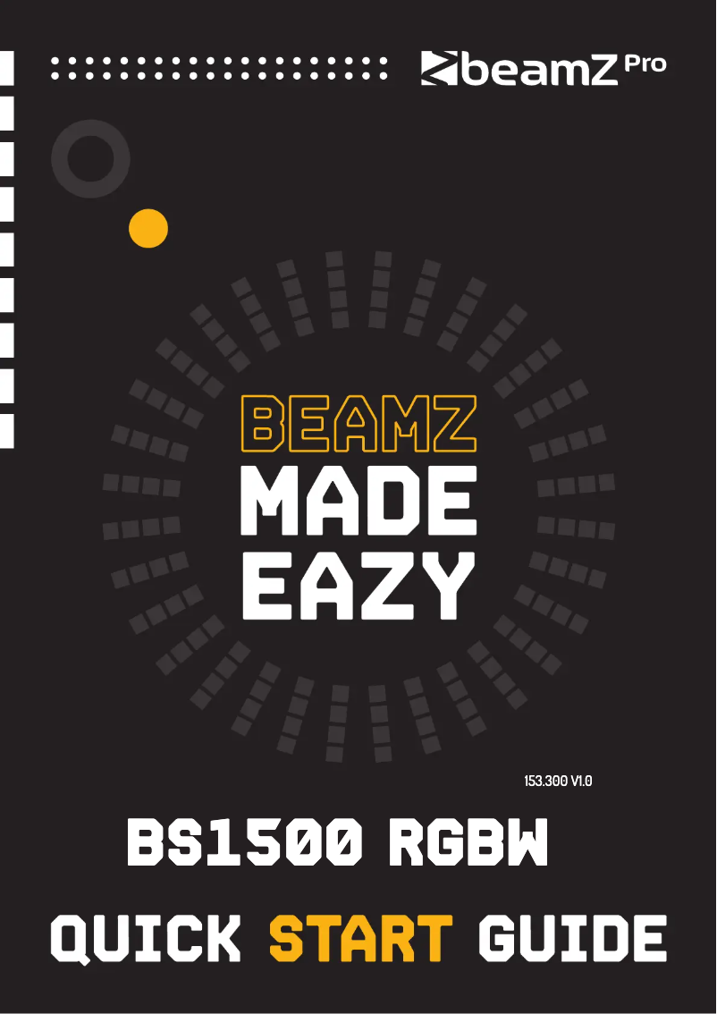 Image de la première page du manuel de l'appareil BS1500 RGBW