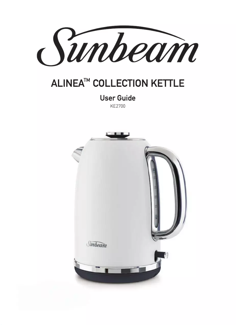 Page n°1 - Manuel utilisateur Sunbeam KE2700W