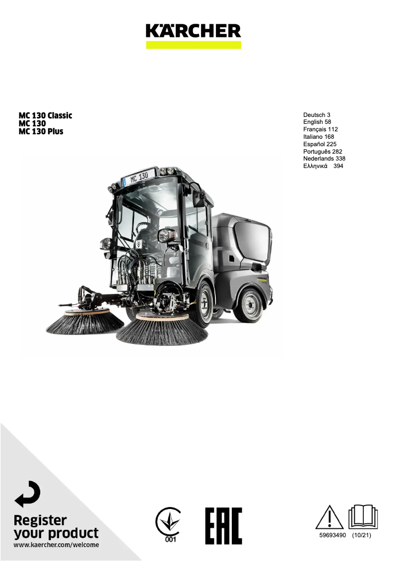 Imagen de la primera página del manual del dispositivo MC 130 Adv