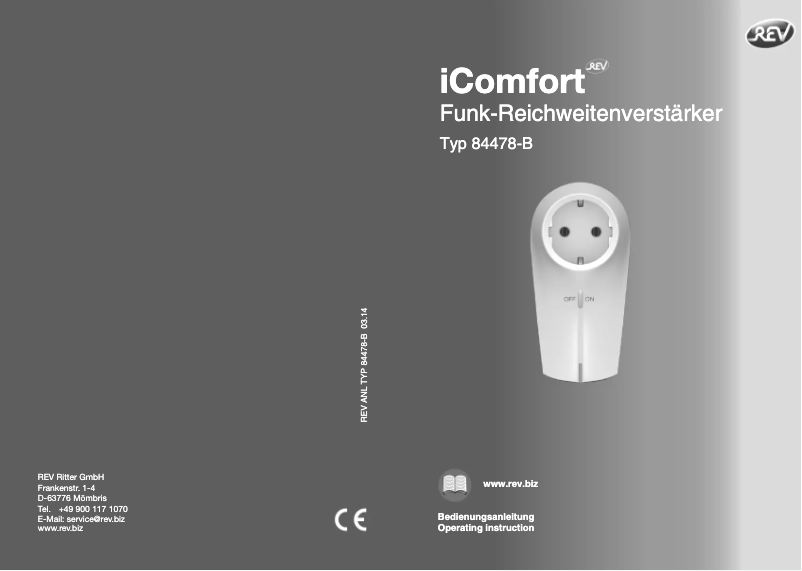 Image de la première page du manuel de l'appareil iComfort 84478-B