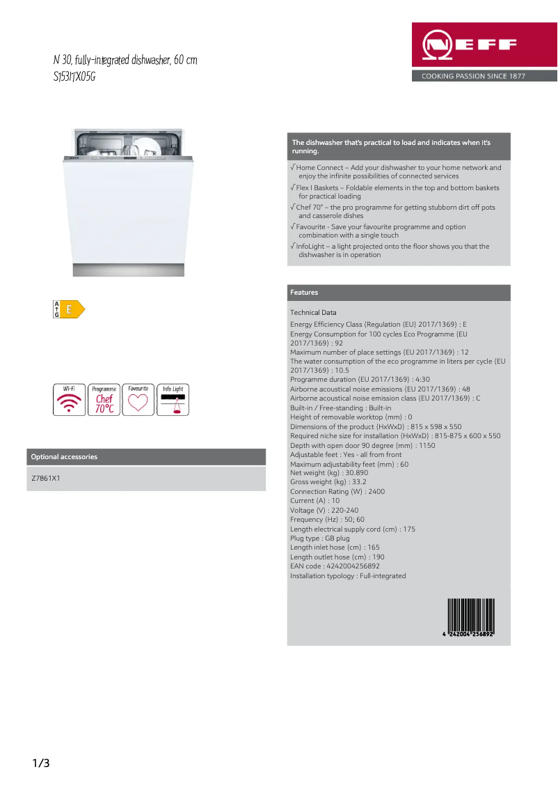 Image de la première page du manuel de l'appareil S153ITX05G