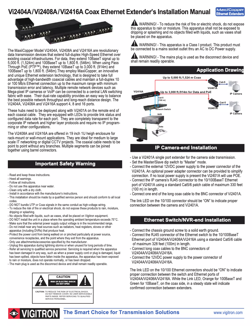 Page n°1 - Manuel utilisateur Barox Vi2408A