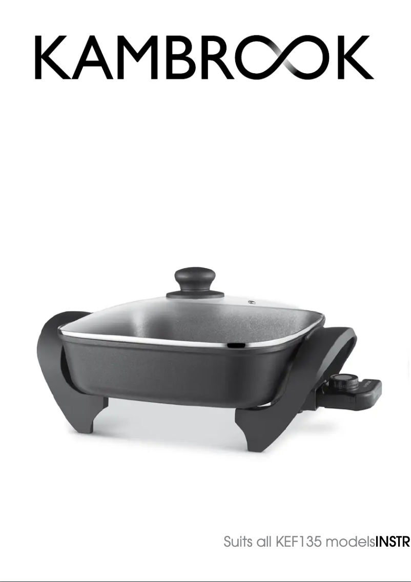 Image de la première page du manuel de l'appareil Deep Dish KEF135