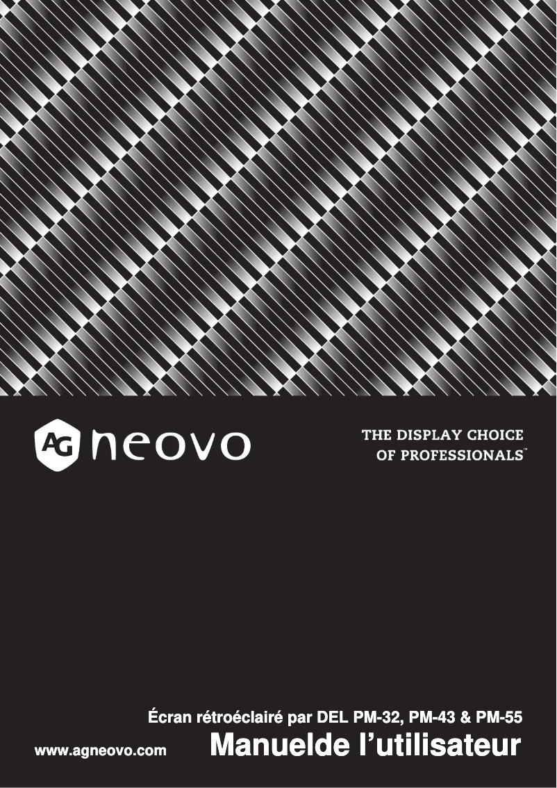 Page n°1 - Manuel utilisateur AG Neovo PM-32