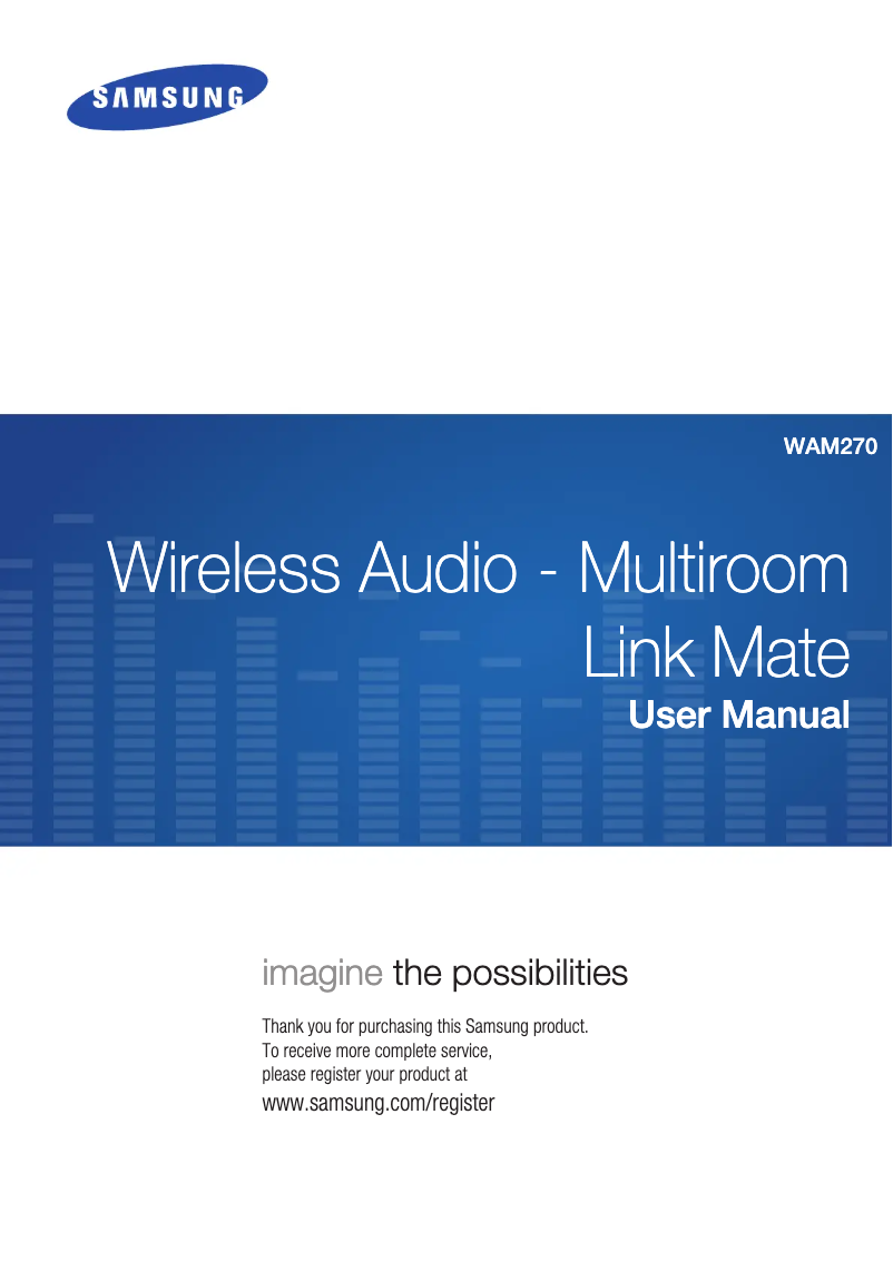 Image de la première page du manuel de l'appareil Multiroom Link Mate