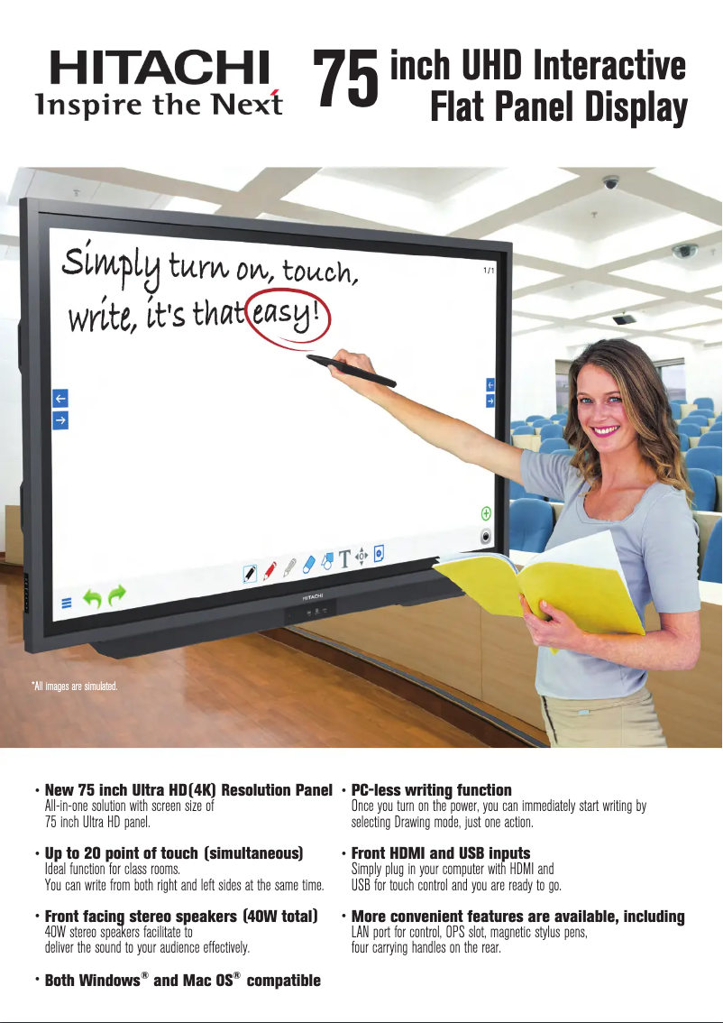 Page n°1 - Brochure Hitachi HILU75202