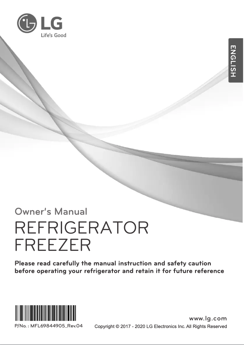 Page 1 de la notice Manuel utilisateur LG GN-F702HXHU