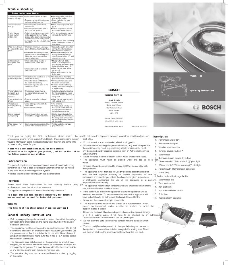 Page n°1 - Manuel utilisateur Bosch Sensixx B25L professional TDS2569GB