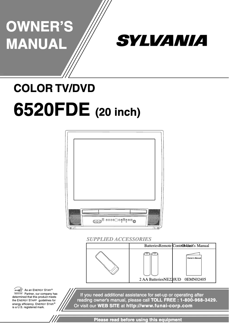 Image de la première page du manuel de l'appareil 6520FDE