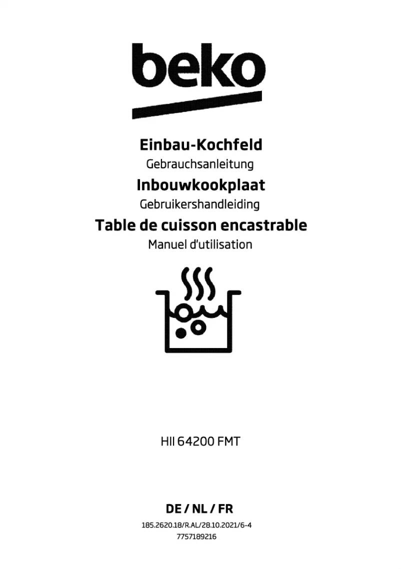 Page n°1 - Manuel utilisateur Beko HII64200FMT