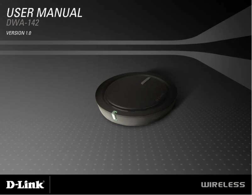 Page n°1 - Manuel utilisateur D-Link DWA-142