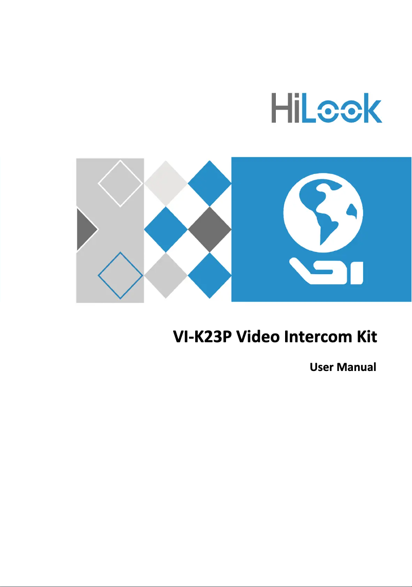 Page 1 de la notice Manuel utilisateur Hikvision VI-K23P