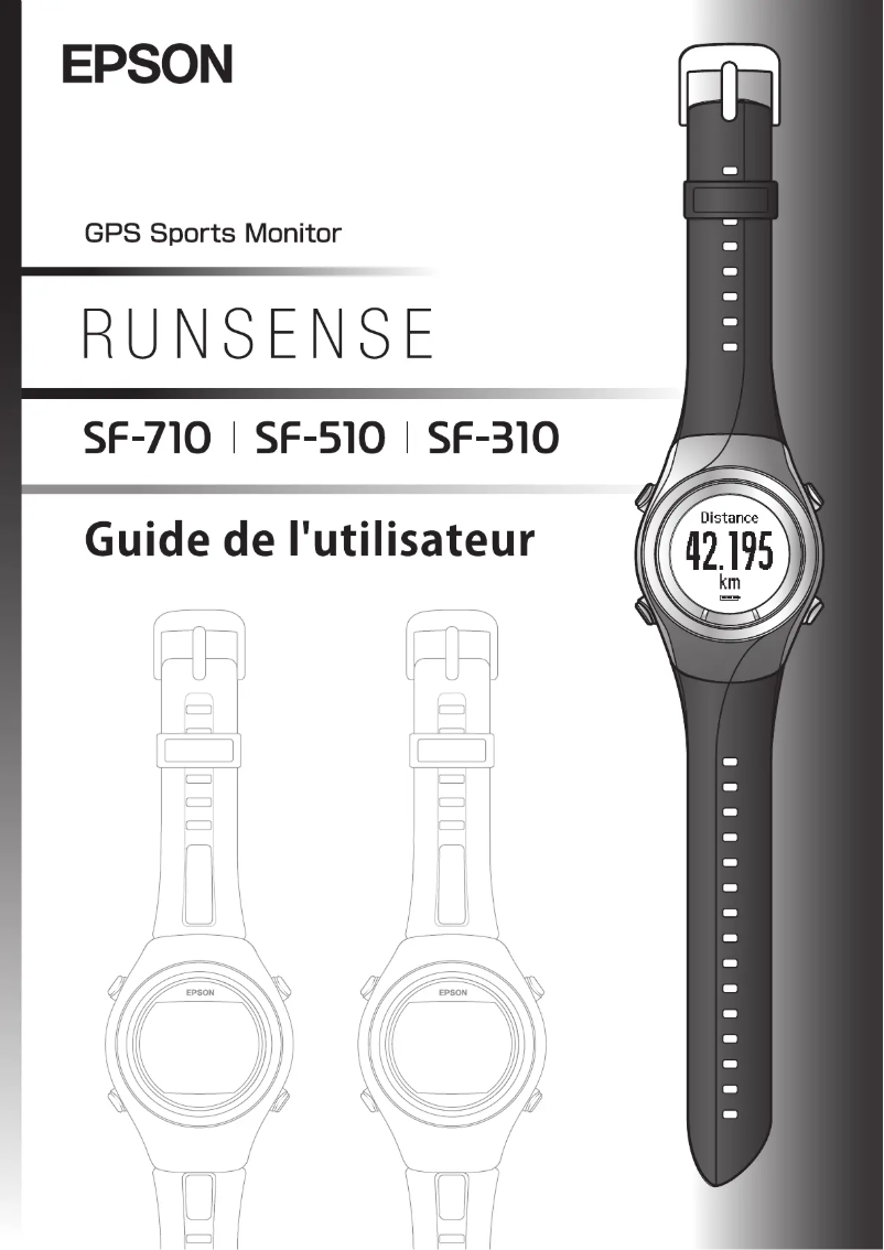 Image de la première page du manuel de l'appareil Runsense SF710