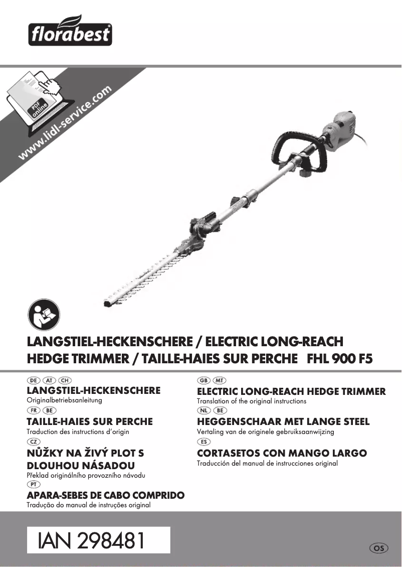 Image de la première page du manuel de l'appareil FHL 900 F5