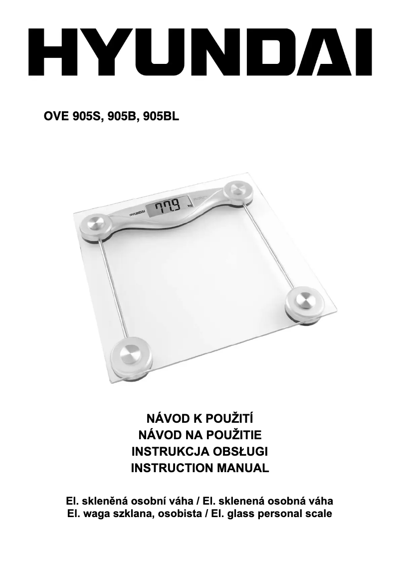 Imagen de la primera página del manual del dispositivo OVE 905S