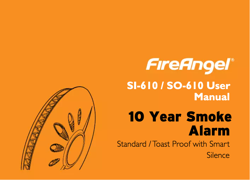 Page n°1 - Manuel utilisateur FireAngel SO-610