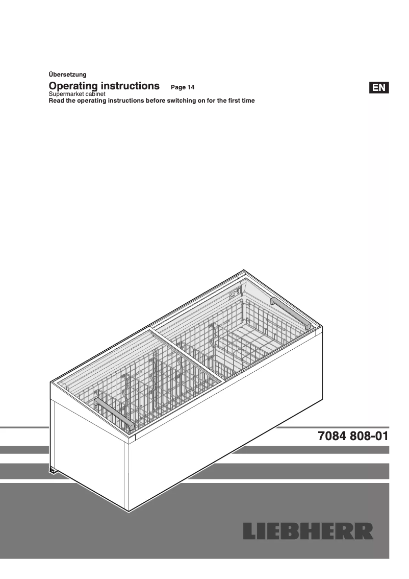 Page 1 de la notice Manuel utilisateur Liebherr SGTm 1172