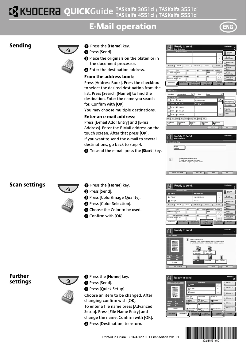 Page n°1 - Manuel utilisateur Kyocera TASKalfa 5551ci