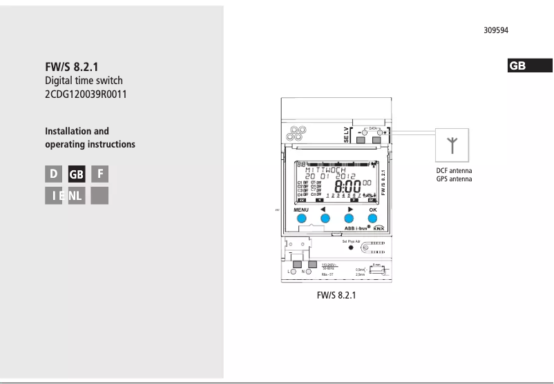 Imagen de la primera página del manual del dispositivo FW/S 8.2.1