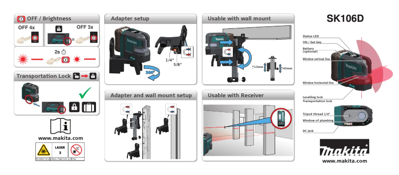 Image de la première page du manuel de l'appareil SK106DZ
