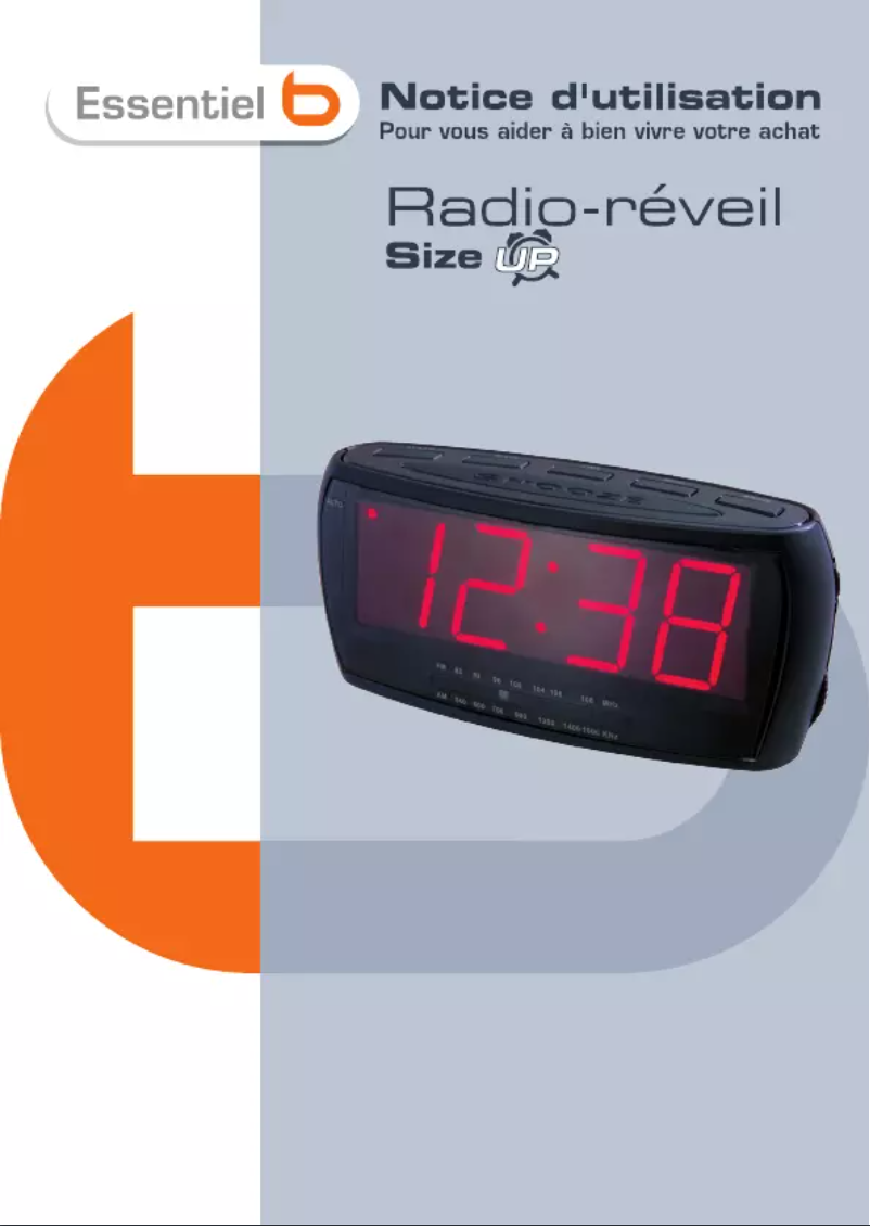 Page 1 de la notice Manuel utilisateur Essentiel B Size Up