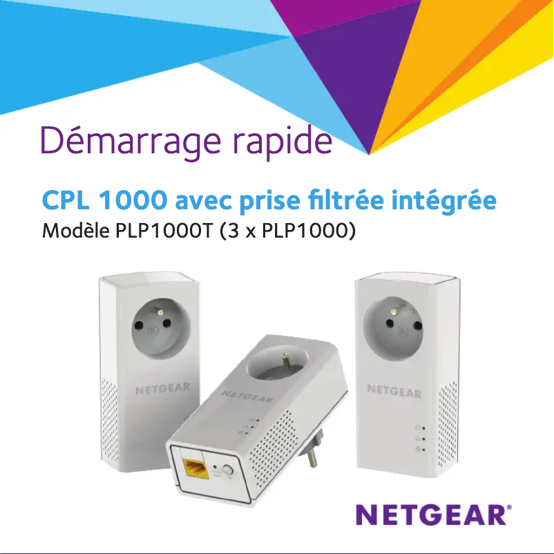Page n°1 - Guide d'installation Netgear PLP1000T