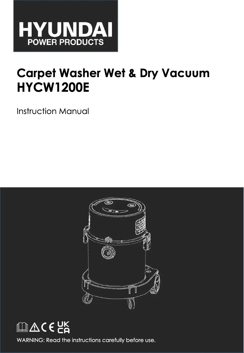 Page 1 de la notice Manuel utilisateur Hyundai HYCW1200E