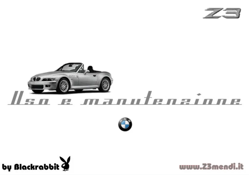 Page 1 de la notice Manuel utilisateur BMW Z3 Roadster 1.8 (1997)