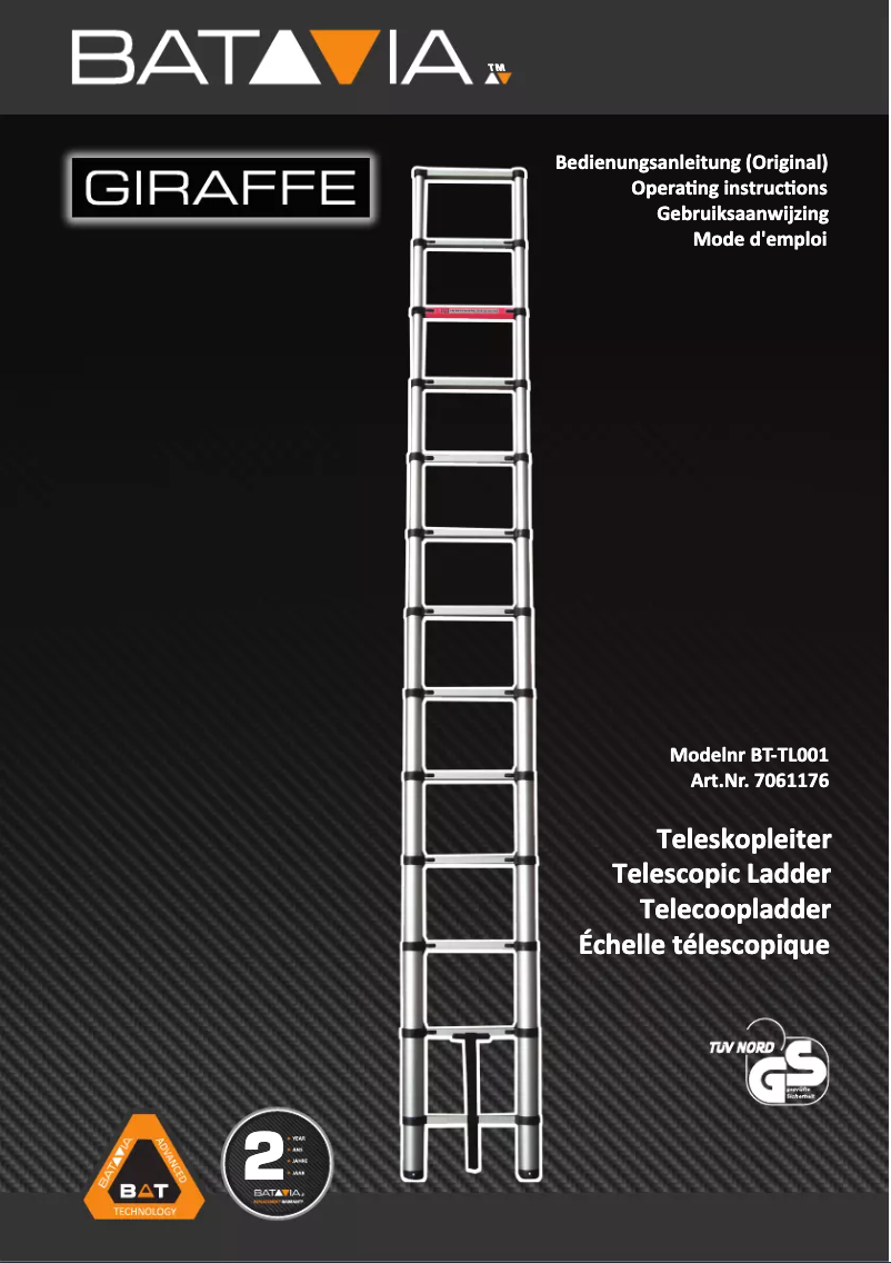 Página 1 del manual Manual de usuario Batavia BT-TL002