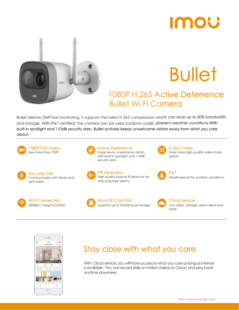 Image de la première page du manuel de l'appareil New Bullet