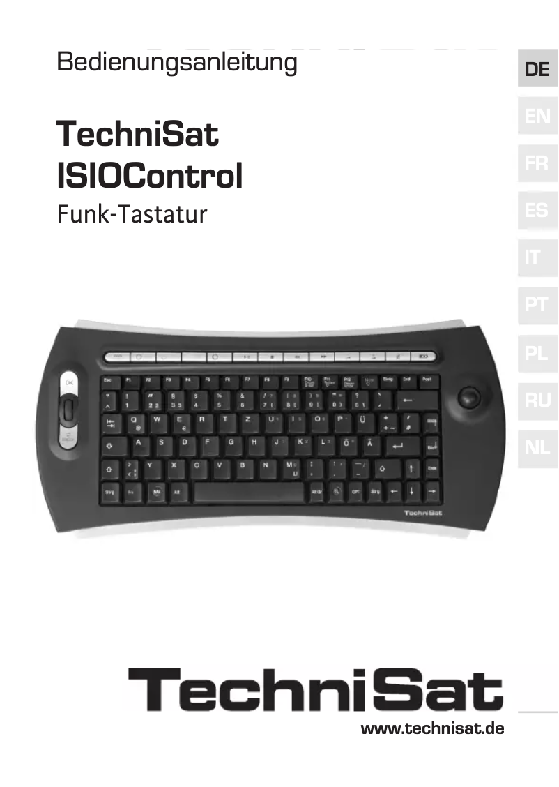 Image de la première page du manuel de l'appareil ISIOControl Keyboard